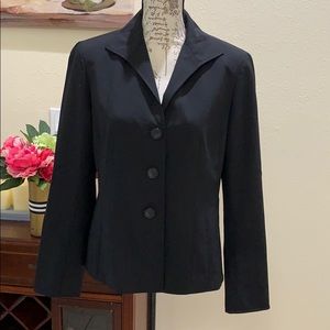 LAFAYETTE WOOL GAB Women's Black Blazer FREE SHIPPING!